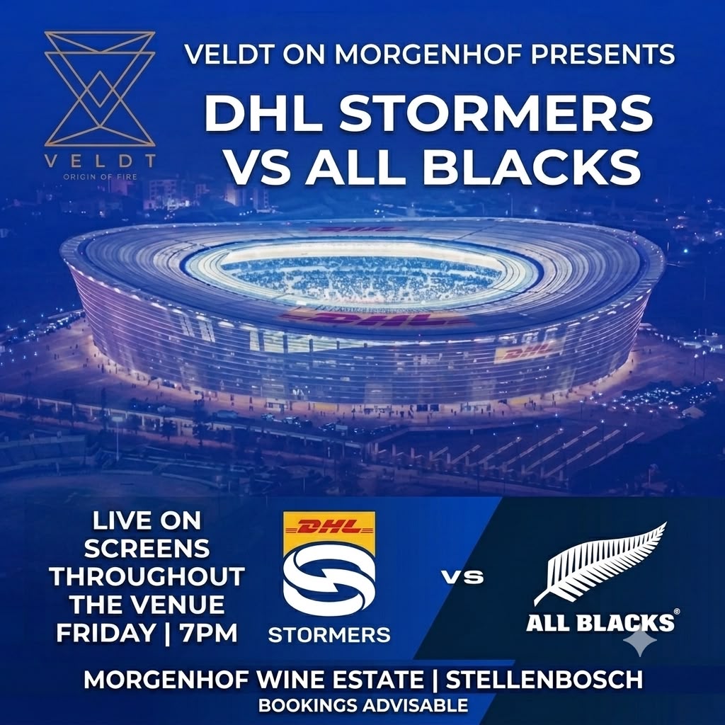 Springbok rugby screening at VELDT on Morgenhof